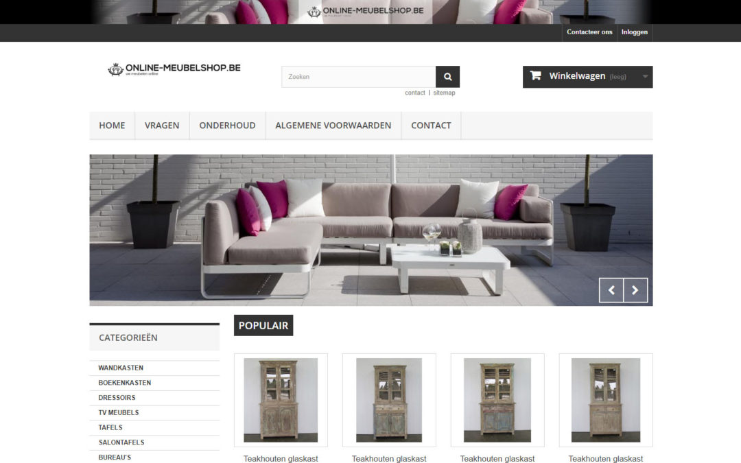 Ham hartstochtelijk violist Online meubelshop - Eye webdesign